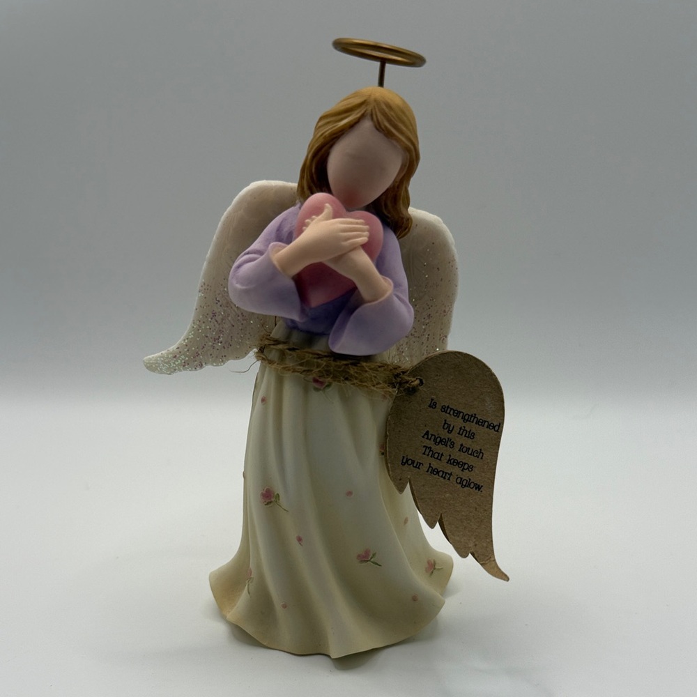 Angel Figurine with Heart and Halo